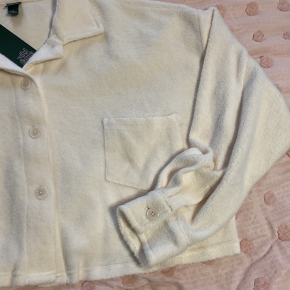 NEW wild fable fleece button up crop - Picture 4 of 7